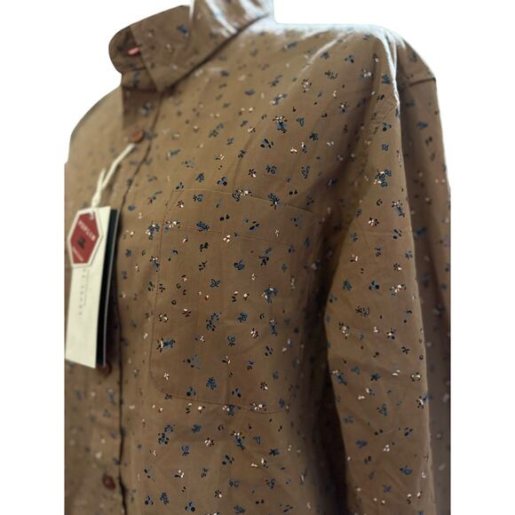 Level Ten Mauve Poplin Long Sleeve Button Down Shirt, Size Large, NWT - Picture 2 of 9